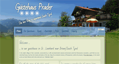 Desktop Screenshot of gaestehaus-prader.eu